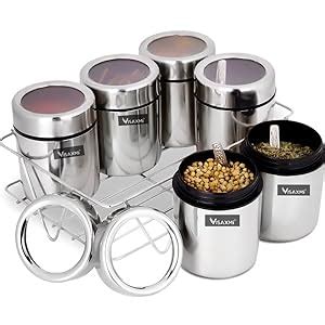 Buy VISAXMI 6 in 1 Masala Box Stainless Steel | Masala Box for Kitchen ...