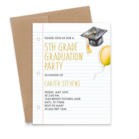 Image result for Middle School Graduation Invitations