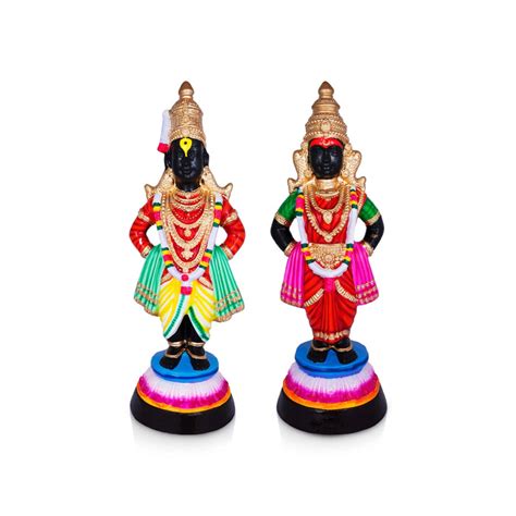 Giri - Pandurangan Ragumayi Pair Idols | Navratri Bommai | Paper Mache Idol