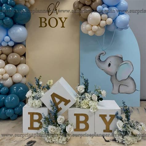 Oh Boy Balloon Backdrop Decoration