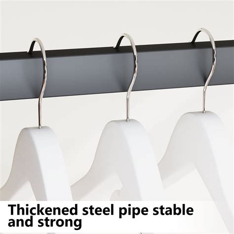 Tribesigns Freestanding Closet Organizer, 75 inch Garment Rack with ...