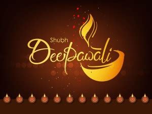 KD shubh deepawali with diya light Sticker Poster|Diwali Poster ...