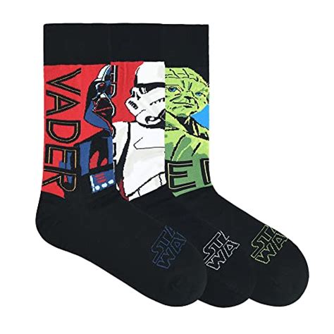 Buy BALENZIA X STAR WARS Character Crew Socks for Men in Black – Pack ...