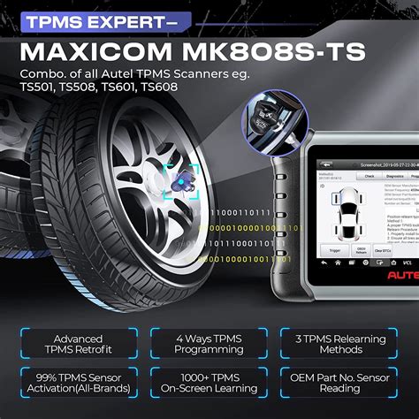 Autel MaxiCOM MK808S-TS 2023 TPMS Relearn Tool as | Ubuy India