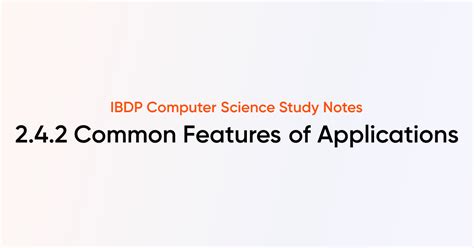 Image result for Common Features Application Programs