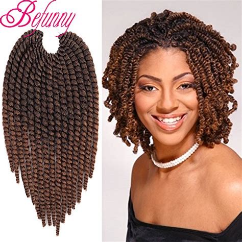 Buy Befunny Bob Spring Twist Hair 8 Packs 8 Ombre Brown Short ...