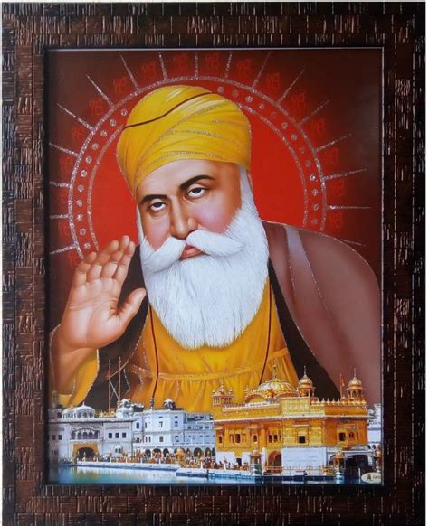 Art collection Guru Nanak Dev Ji/Gurunanak Sikh Religious Framed ...