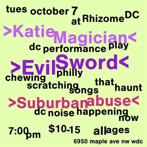 Evil Sword / Katie Magician / Suburbanabuse, 6950 Maple St NW ...