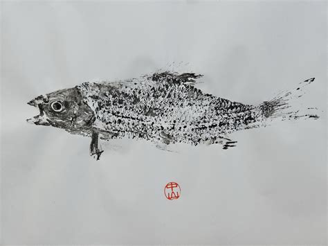 Gyotaku - printing fish - Lucian Muntean