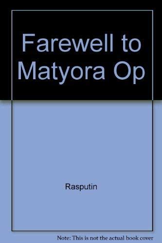 Buy Farewell to Matyora Op Book Online at Low Prices in India ...