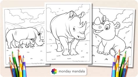 Rhinoceros Coloring Pages
