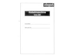 HMS260 Spares and Parts for SCHEPPACH HMS260 (SOLO PLANING MACHINES ...