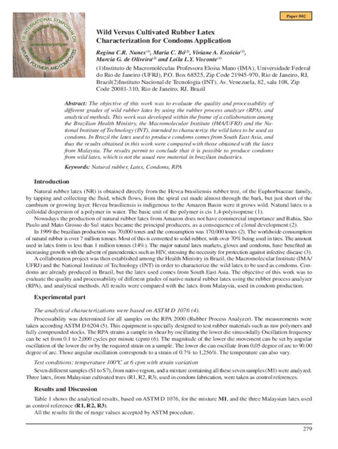 Fillable Online Wild Versus Cultivated Rubber Latex Characterization ...