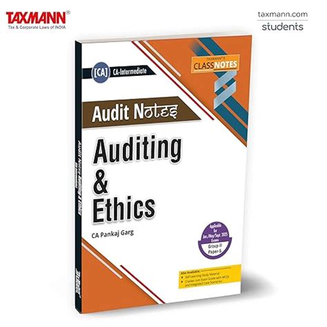 Buy Taxmann's CLASS NOTES for Auditing & Ethics | Audit Notes (Paper 5 ...