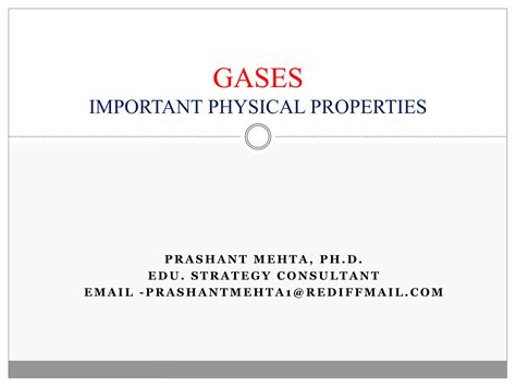 Gases physical properties | PPT