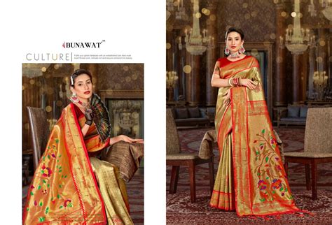 Bunawat Kamiya Silk Wedding Paithani Saree Collection