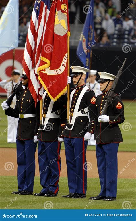 Marine Corps Color Guard editorial photo. Image of national - 4612781