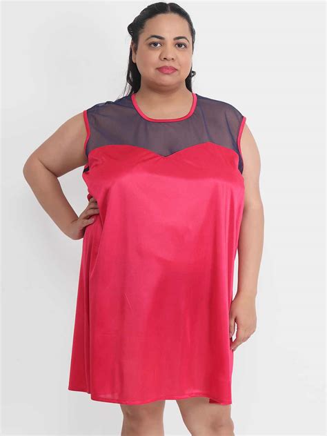 Plus Size Sexy Net & Satin Babydoll Bikini Dress for Honeymoon BB31C ...