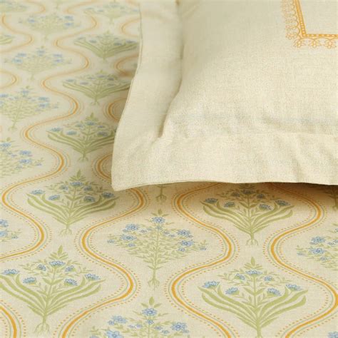 Buy Chippa Lane | Contemporary Indian Print Design Cotton Bedsheet Set ...