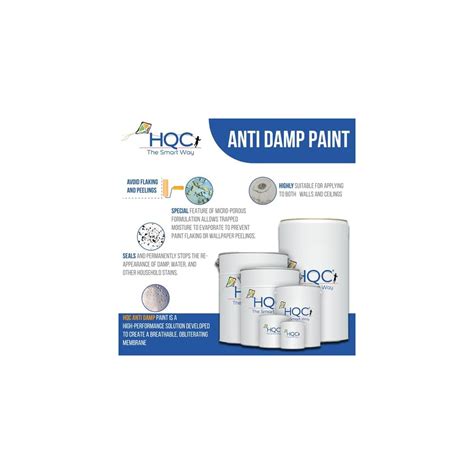 Buy HQC Anti Damp Paint | Stain Block | Damp Seal Paint Matt ...