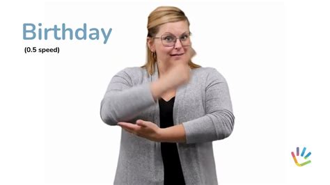 Sign "BIRTHDAY" in ASL with ASL Bloom - YouTube