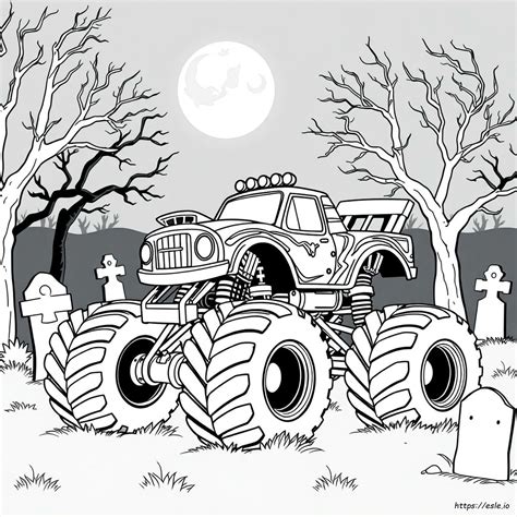 Grave Digger Monster Truck Coloring Pages Printable
