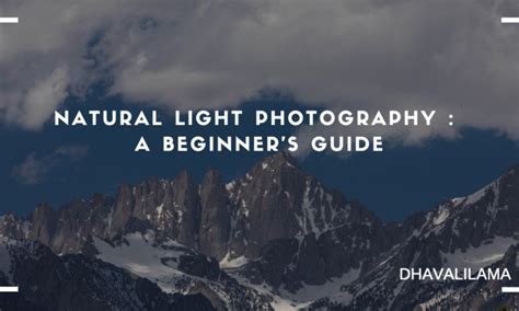Image result for Natural Light Tutorial
