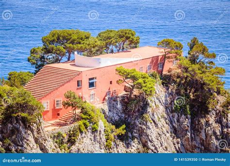 The Famous Villa Malaparte on the Island of Capri, Italy Stock Photo ...