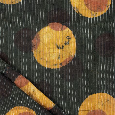 Buy Hand Block Printed Polka Dots Dabu Kantha Cotton Fabric – Dmaasa