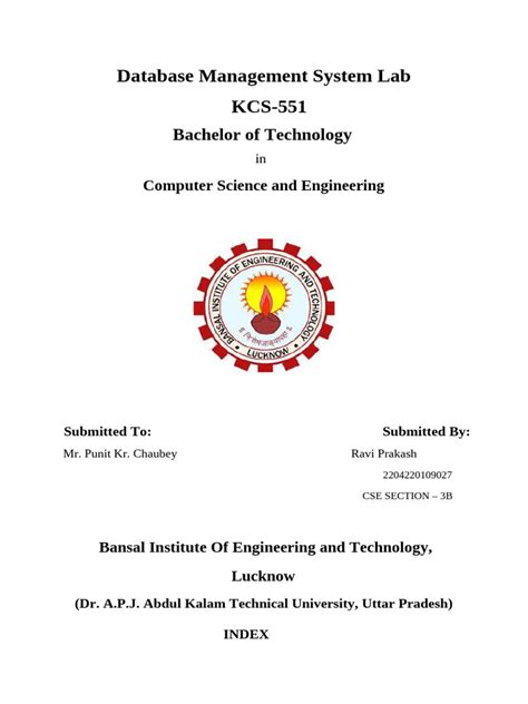 Image result for Introduction of DBMS Project File