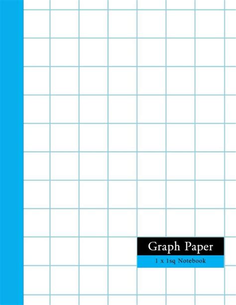 Buy GRAPH PAPER 1x1: ONE INCH GRID BLUE for MATH CHEMISTRY SCIENCE ...