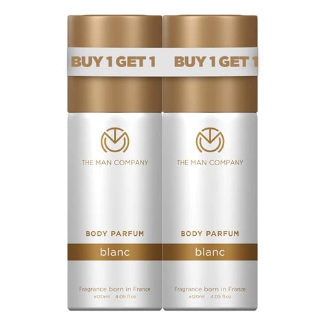 Buy The Man Company B1G1 Blanc Body Perfume for Men - 120ml*2 | Premium ...