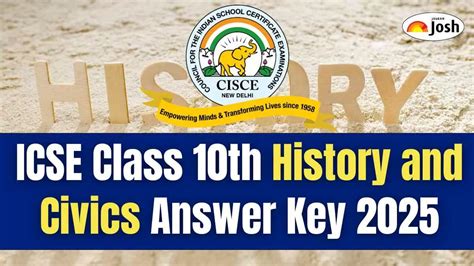 ICSE Class 10 History and Civics Answer Key 2025, Download PDF - SET A ...