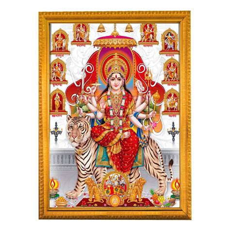 Mata Rani | Durga Maa Photo Frame | Diwali Pooja Photo Frame | Navratri ...