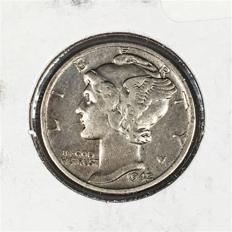 MINT ERROR*1942/1 Silver Mercury Head Dime | Property Room