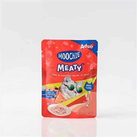 Moochie MEATY Tuna Recipe in Jelly for Adult Cats (Tuna and Kanikama ...
