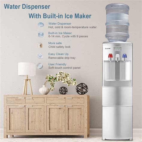 2-in-1 Watercooler with Built-In Ice Maker | The Green Head