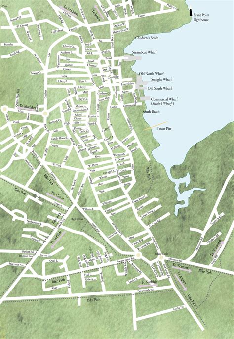 Map of nantucket – Artofit