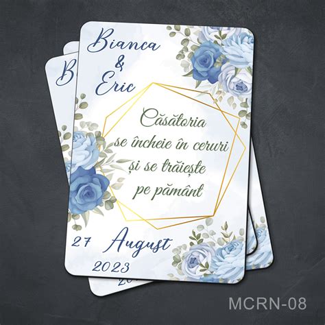 Marturii magneti personalizati nunta - MCRN-08 - Marturii Botez baietei ...