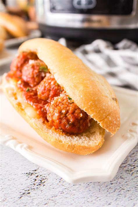 Crockpot Meatball Subs