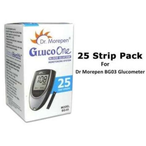 Dr. Morepen 25 strips 100 lancets Glucometer(White) Price in India ...