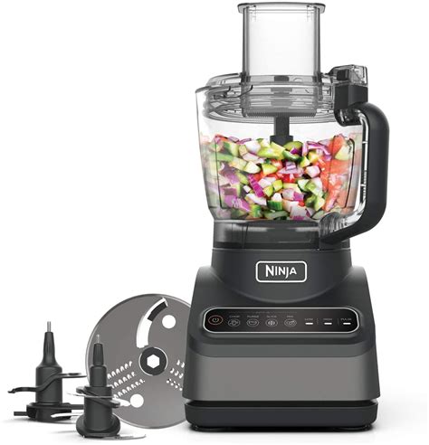 Ninja Food Processor with Auto-iQ [BN650UK] 850W, 2.1L Bowl, Silver ...