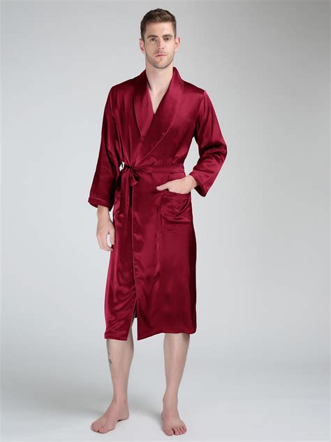 100% Pure Mulberry Silk Robes For Men