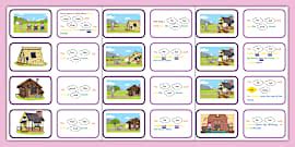 Goldilocks and the Three Bears Colourful Semantics Cards.