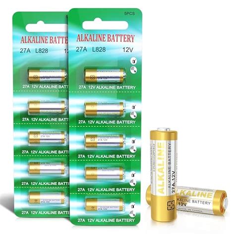 27A 12V Alkaline Batteries V27A LR27A MN27 L828 A27 12V Battery Pack of ...