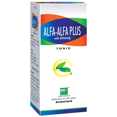 Buy Bio India Alfa-Alfa Plus with Ginseng Tonic 25% OFF | Medhomeo.com