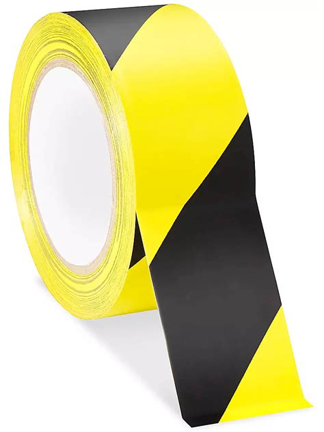 Uline Industrial Vinyl Safety Tape - 2" x 36 yds, Yellow/Black S-2183 ...