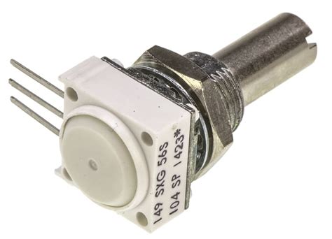 14910F0GJSX10104KA Vishay | Vishay 100kΩ Rotary Potentiometer 1-Gang ...