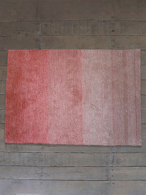 Carpet Hand Tufted 100% Woollen Red Grey Ombre - 4ft X 6ft – Zeba World