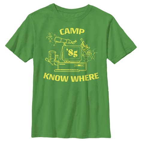 Buy Boy's Stranger Things Camp Know Where Costume Graphic Tee Kelly ...